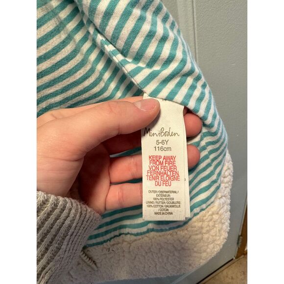 Girls Mini Boden Cream Sherpa‎ Vest Size 5-6Y - Picture 3 of 6